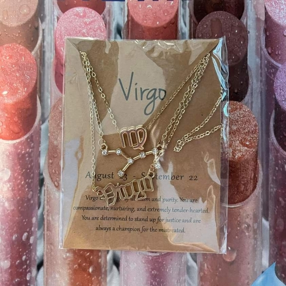 New Virgo Zodiac Sign Necklace - Picture 4 of 5